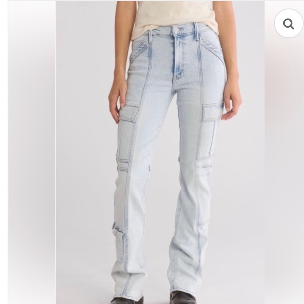 MOTHER Light Blue Straight Leg Jeans